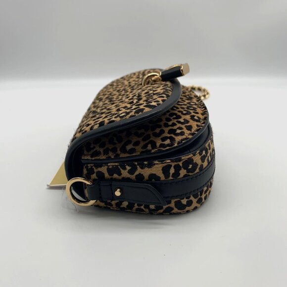 Michael Kors Mila Small East West Leopard Chain Sling Shoulder Bag - Picture 4 of 10